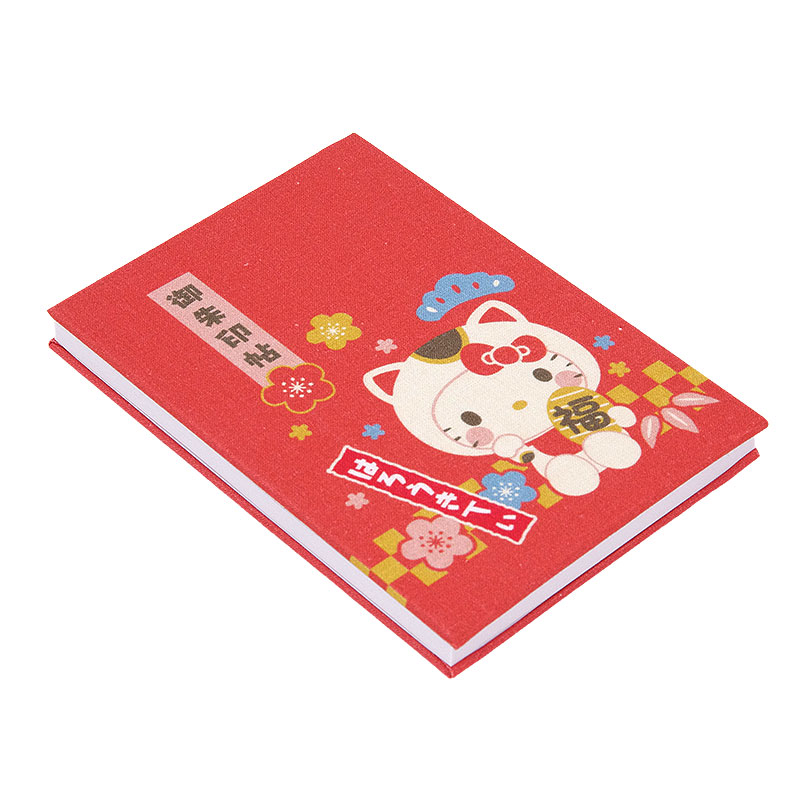 《ネコポス送料無料》 ハローキティ御朱印帳(福まねき猫)