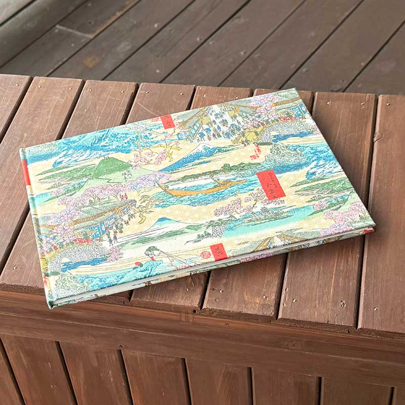 【書置き御朱印専用】 《ネコポス送料無料 》【見開きサイズ】御朱印ホルダー/東海道五十三次(キナリ)