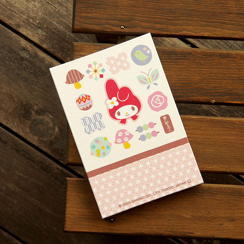 《ネコポス送料無料》 【大判】マイメロディ御朱印帳(和こもの)