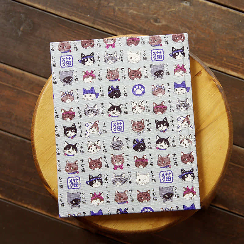 《ネコポス送料無料》 御朱印ホルダー/猫図鑑(キナリ/グレー/からし)