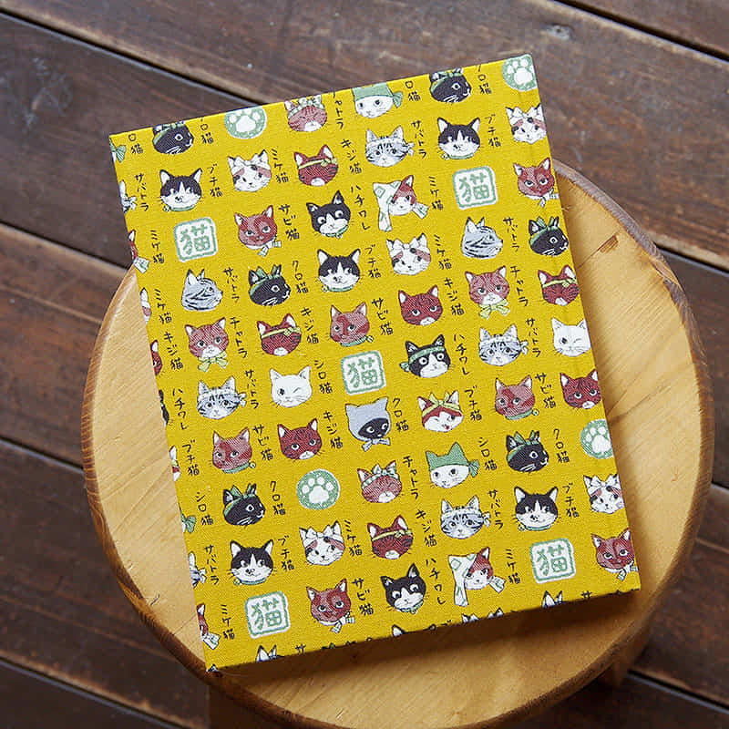 《ネコポス送料無料》 御朱印ホルダー/猫図鑑(キナリ/グレー/からし)