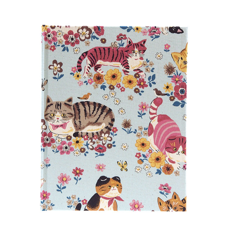 《ネコポス送料無料》 【書き置き御朱印専用】御朱印ホルダー/キャットフラワーガーデン(ブルー/ピンク)