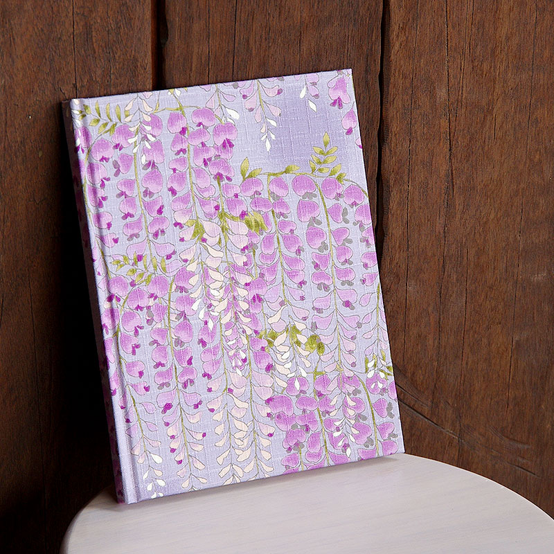 《ネコポス送料無料》 【書き置き御朱印専用】御朱印ホルダー/藤の花(薄紫)