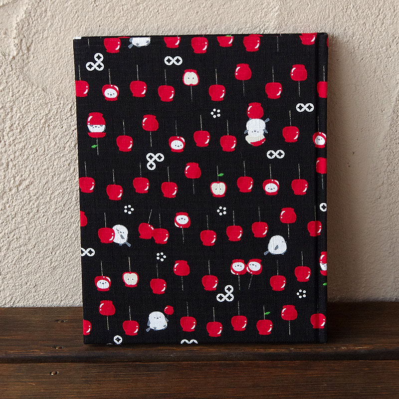 《ネコポス送料無料》 【書き置き御朱印専用】御朱印ホルダー/シマエナガとりんご飴 3色