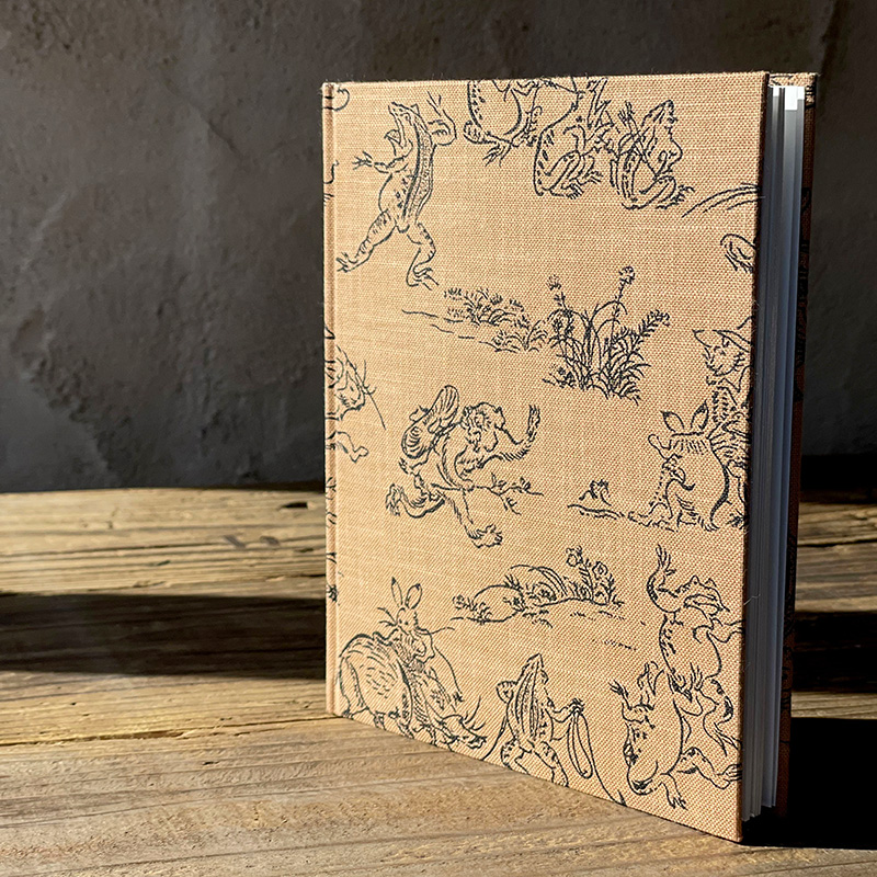 《メール便送料無料》【書置き御朱印専用】御朱印ホルダー/鳥獣戯画(茶)