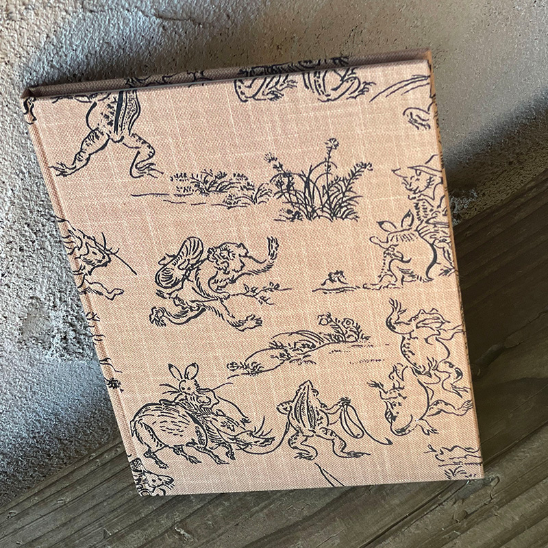 《メール便送料無料》【書置き御朱印専用】御朱印ホルダー/鳥獣戯画(茶)