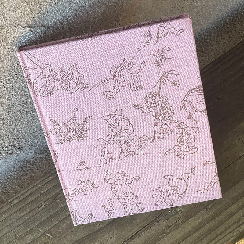 《クロネコゆうパケット送料無料》【書置き御朱印専用】御朱印ホルダー/鳥獣戯画(ピンク)