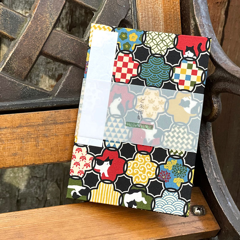 【大判】御朱印帳(納経帳)  ハチワレ猫浪漫 【メール便送料無料】