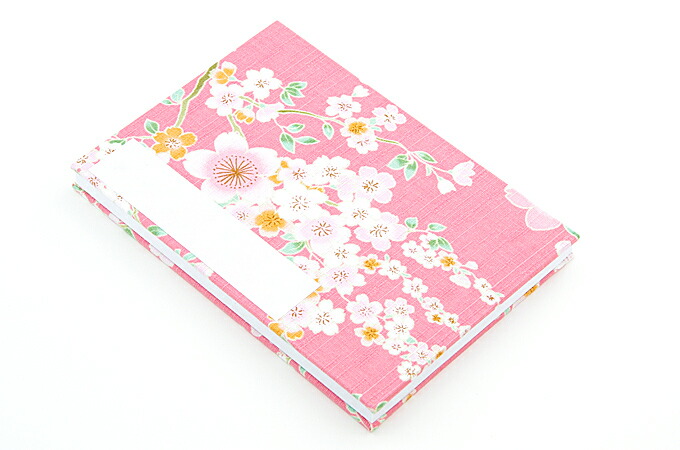 《ネコポス送料無料》御朱印帳(納経帳)　零れ桜(ピンク)