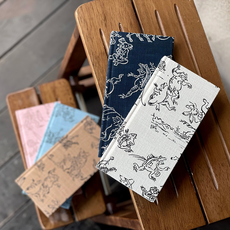 《メール便送料無料》【おみくじ帖】鳥獣戯画(茶色)手帳 縁起 アルバム ノート 手帳 集め 収集 かっこいい 貼る